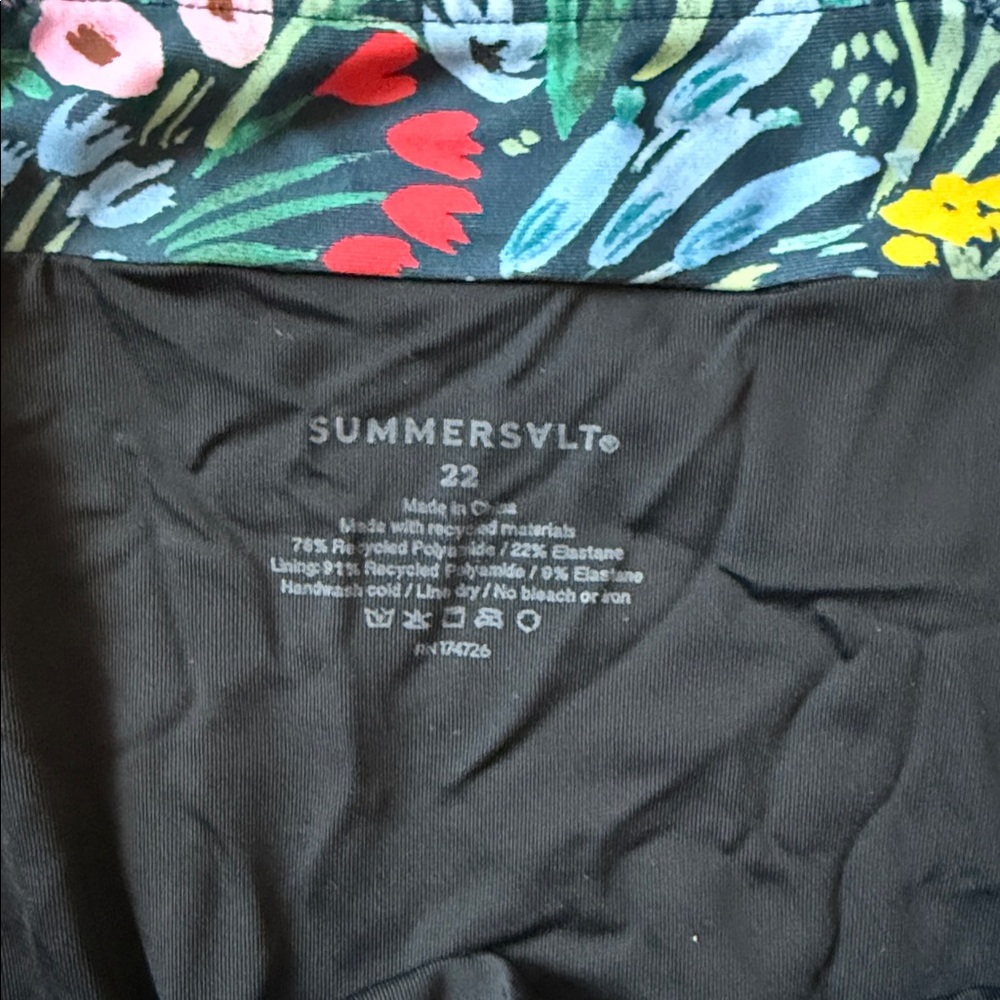 Rifle Paper Co. x Summersalt The Ruffle Backflip Size 22 - Picture 2 of 5